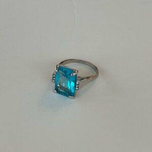 Blue Topaz Ring, Size 7
